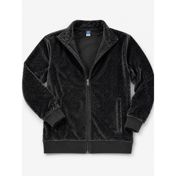 Old Navy Other - Old Navy Kids Velour Zip Hoodie Black M 8 Oversized